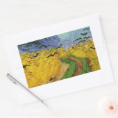 Tarweveld met koeien rechthoekige sticker (Envelop)