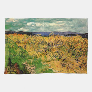 Tarweveld met korenbloemen door Vincent van Gogh Theedoek