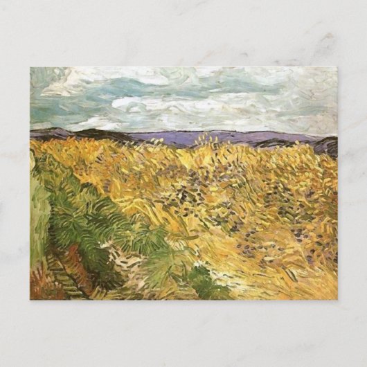 Tarweveld met kornbloemen Van Gogh Fine Art Briefkaart (Voorkant)