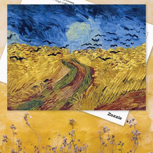 Tarweveld met kraaien Vincent van Gogh Briefkaart