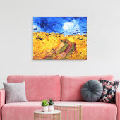 Tarweveld met kraaien, Vincent Van Gogh Canvas Afdruk (Insitu (Woonkamer))