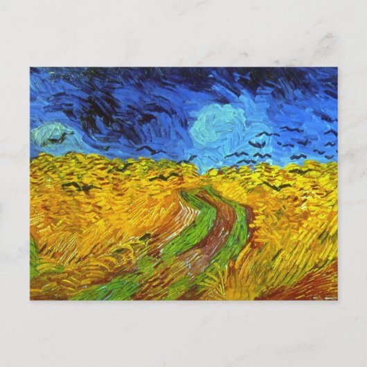 Tarweveld met Kroes Van Gogh Fine Art Briefkaart (Voorkant)