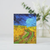 Tarweveld met Kroes Van Gogh Fine Art Briefkaart (Staand voorkant)