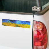 Tarweveld met Kroes Van Gogh Fine Art Bumpersticker (Op Truck)