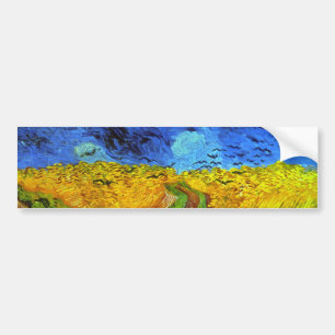 Tarweveld met Kroes Van Gogh Fine Art Bumpersticker