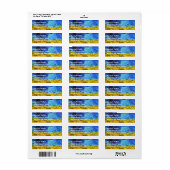 Tarweveld met Kroes Van Gogh Fine Art Etiket (Full Sheet)