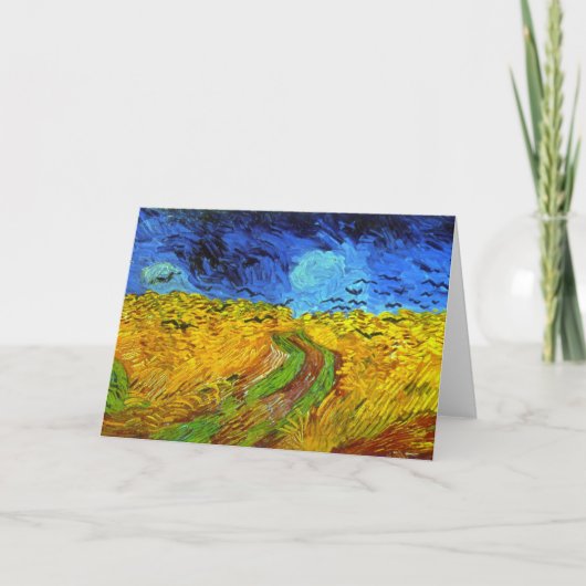 Tarweveld met Kroes Van Gogh Fine Art Kaart (Voorkant)