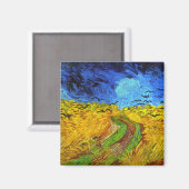 Tarweveld met Kroes Van Gogh Fine Art Magneet (Voorkant / Achterkant)