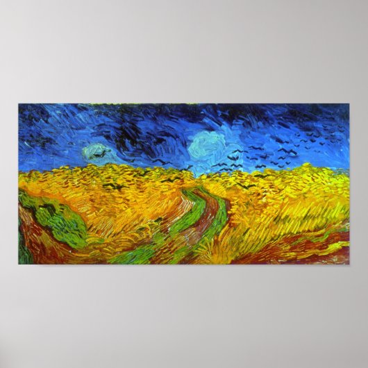 Tarweveld met Kroes Van Gogh Fine Art Poster (Voorkant)