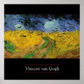 Tarweveld met Krokoen door Van Gogh Poster Print (Voorkant)