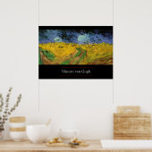 Tarweveld met Krokoen door Van Gogh Poster Print (Keuken)