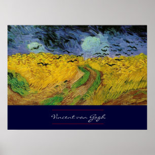 Tarweveld met Krokoen door Van Gogh Poster Print