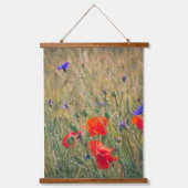 Tarweveld met papavers en maïsbloemen hangend wandkleed (Voorkant)