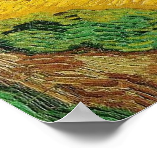 Tarweveld met Poster na impressionist van de kraai (Hoek)