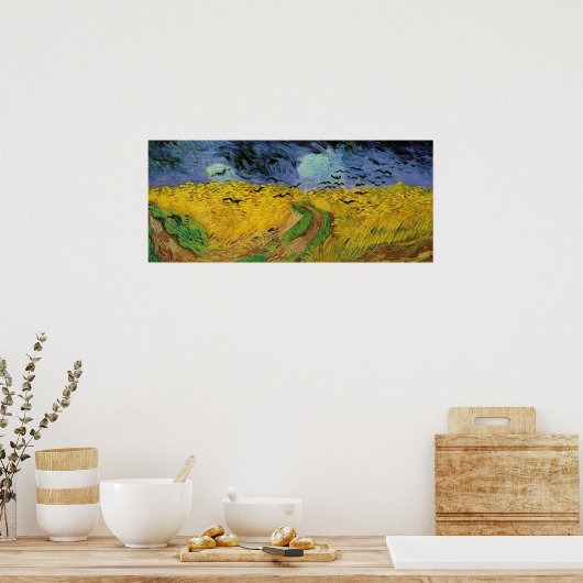 Tarweveld met Poster na impressionist van de kraai (Keuken)