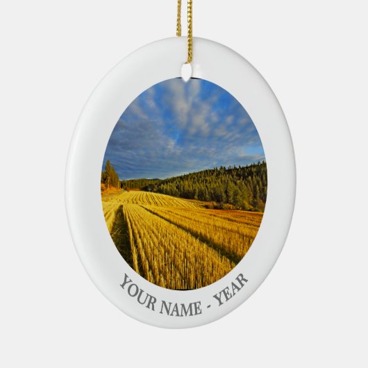 Tarweveld na oogst 2 keramisch ornament (Rechts)