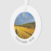 Tarweveld na oogst 2 ornament (voorkant)