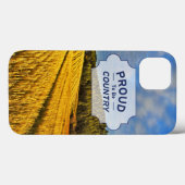 Tarweveld na oogst Case-Mate iPhone case (Achterkant (horizontaal))
