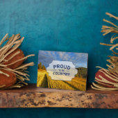 Tarweveld na oogst fotoplaat (Zijkant)