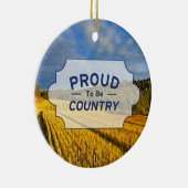 Tarweveld na oogst keramisch ornament (Rechts)