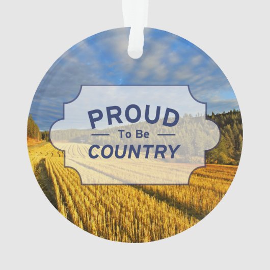 Tarweveld na oogst ornament (achterkant)