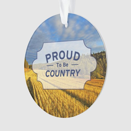 Tarweveld na oogst ornament (voorkant)