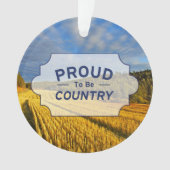 Tarweveld na oogst ornament (voorkant)