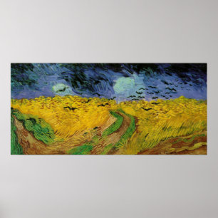Tarweveld onder bedreigend Poster