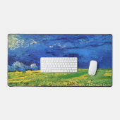Tarweveld onder bewolkte hemel door Vincent van Go Bureaumat (Keyboard & Muis)