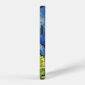Tarweveld onder bewolkte hemel door Vincent van Go iPhone Hoesje (Rechterkant)