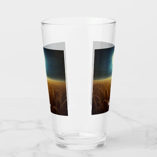 Tarweveld onder maanlicht glas (Links)