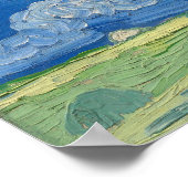 tarweveld onder onweerswolken poster (Hoek)