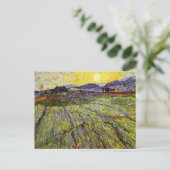 Tarweveld Rijzende Zon Vincent van Gogh Briefkaart (Staand voorkant)