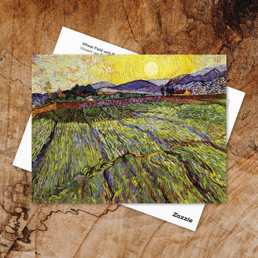 Tarweveld Rijzende Zon Vincent van Gogh Briefkaart