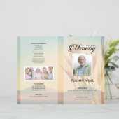 Tarweveld rouwdienst sjabloon (Staand voorkant)