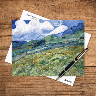 Tarwevelden Bergen Vincent van Gogh Briefkaart