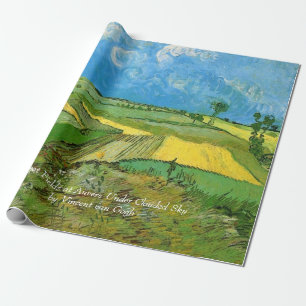 Tarwevelden bij Auvers onder een bewolkte hemel, V Cadeaupapier
