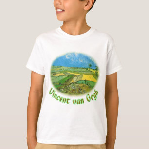 Tarwevelden bij Auvers onder een bewolkte hemel, v T-shirt