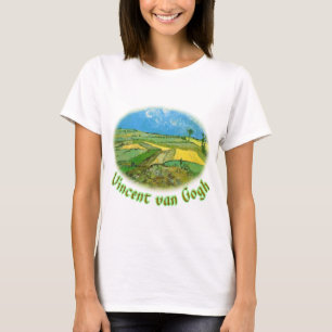 Tarwevelden bij Auvers onder een bewolkte hemel, v T-shirt