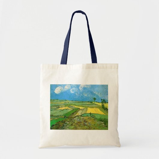 Tarwevelden bij Auvers onder een bewolkte lucht do Tote Bag (Voorkant)