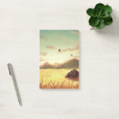 Tarwevelden bij zonsopgang post-it® notes (Kantoor)