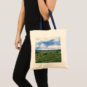 Tarwevelden met hooibergen van Vincent van Gogh Tote Bag (Voorkant (product))