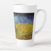 Tarwevelden met Krogen van Van Gogh Latte Mok (Rechts)