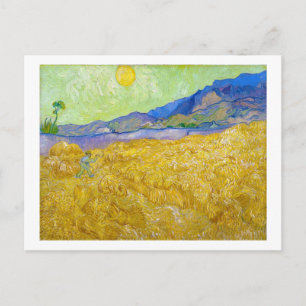 Tarwevelden met luier op Sunrise Van Gogh Briefkaart