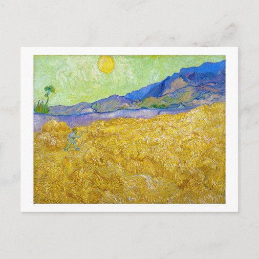 Tarwevelden met luier op Sunrise Van Gogh Briefkaart (Voorkant)