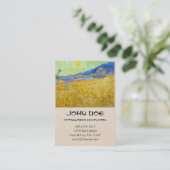 Tarwevelden met luier op Sunrise Van Gogh Visitekaartje (Staand voorkant)