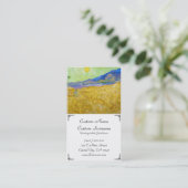 Tarwevelden met luier op Sunrise Van Gogh Visitekaartje (Staand voorkant)