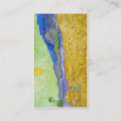 Tarwevelden met luier op Sunrise Van Gogh Visitekaartje (Achterkant)