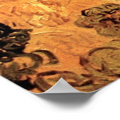 Tarwevelden met maaier door Vincent van Gogh Poster (Hoek)