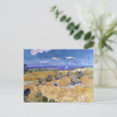 Tarwevelden met Reaper | Vincent van Gogh Briefkaart (Staand voorkant)